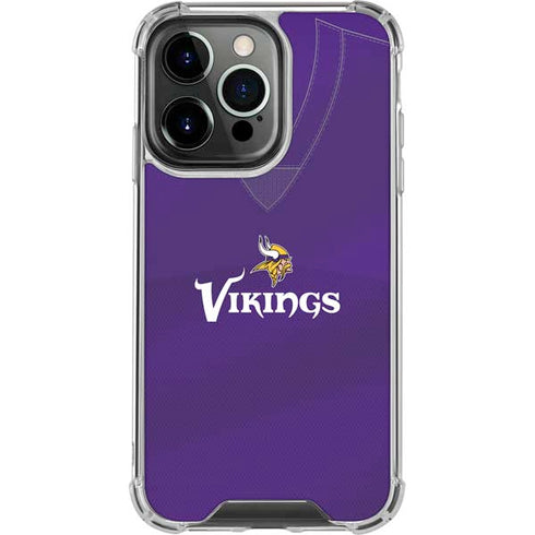 NFL Minnesota Vikings Team Jersey iPhone 16 Pro Clear Case