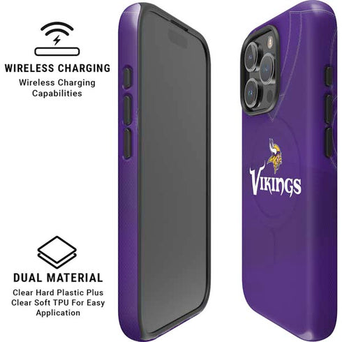 NFL Minnesota Vikings Team Jersey iPhone 16 Pro Magsafe Impact Case