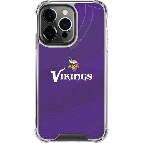 NFL Minnesota Vikings Team Jersey iPhone 16 Pro Max Clear Case