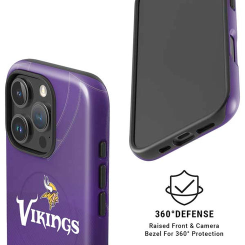 NFL Minnesota Vikings Team Jersey iPhone 16 Pro Max Magsafe Impact Case