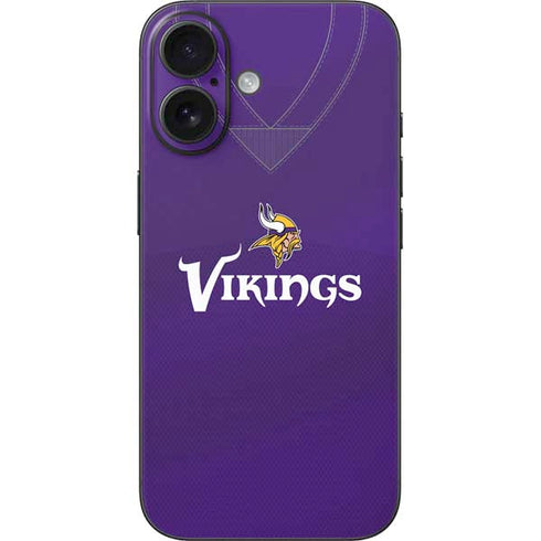 NFL Minnesota Vikings Team Jersey iPhone 16 Skin