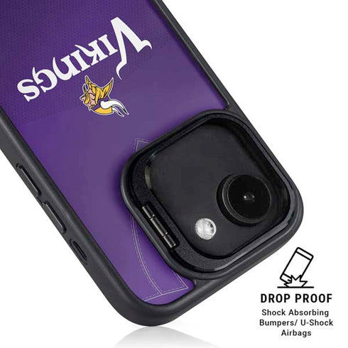NFL Minnesota Vikings Team Jersey iPhone 16e Kickstand Case