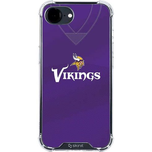 NFL Minnesota Vikings Team Jersey iPhone 16e Clear Case