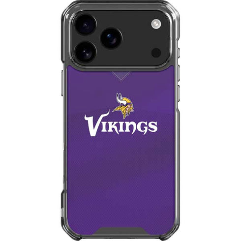 NFL Minnesota Vikings Team Jersey iPhone 18 Pro Max Clear Case