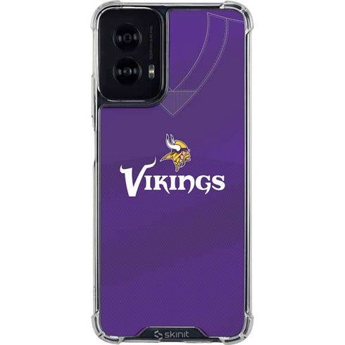 NFL Minnesota Vikings Team Jersey Moto G Power 5G (2024) Clear Case