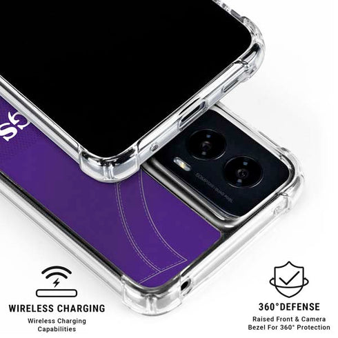 NFL Minnesota Vikings Team Jersey Moto G Power 5G (2024) Clear Case