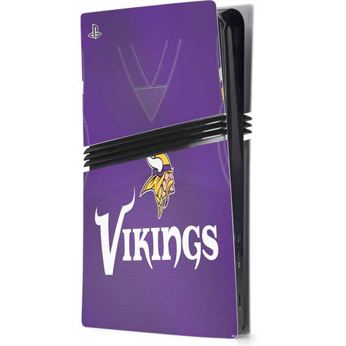 NFL Minnesota Vikings Team Jersey PS5 Pro Console Skin