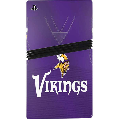 NFL Minnesota Vikings Team Jersey PS5 Pro Console Skin