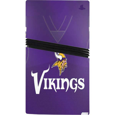 NFL Minnesota Vikings Team Jersey PS5 Pro Console Skin