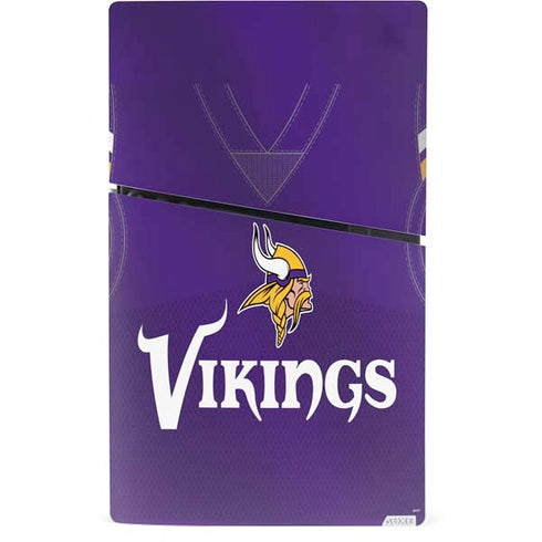 NFL Minnesota Vikings Team Jersey PS5 Slim Digital Edition Console Skin