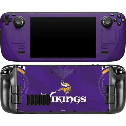 NFL Minnesota Vikings Team Jersey Steam Deck Handheld Gaming Computer OLED Skin