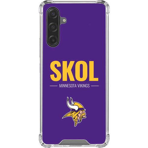 NFL Minnesota Vikings Team Motto Galaxy A17 Clear Case