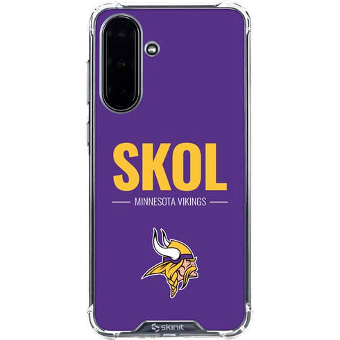 NFL Minnesota Vikings Team Motto Galaxy A36 5G Clear Case