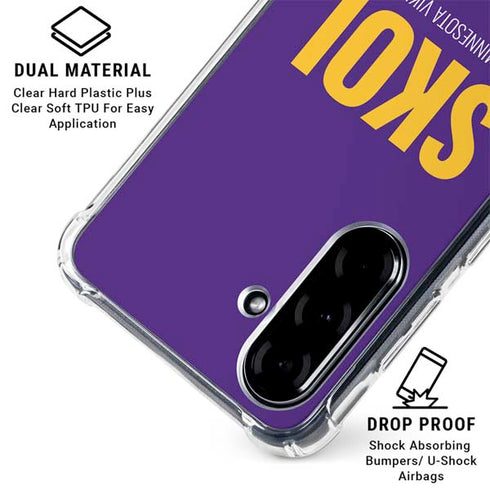 NFL Minnesota Vikings Team Motto Galaxy A36 5G Clear Case