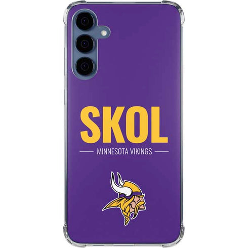 NFL Minnesota Vikings Team Motto Galaxy A55 5G Clear Case