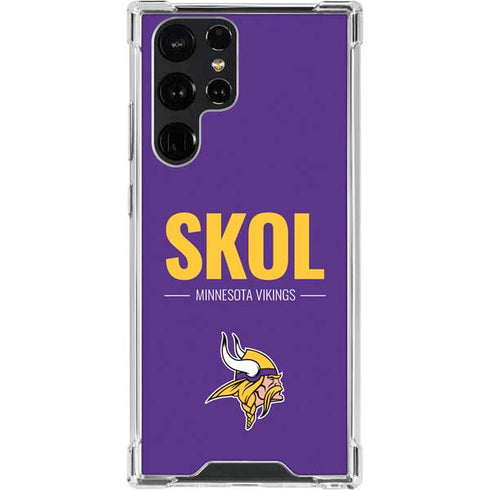 NFL Minnesota Vikings Team Motto Galaxy S23 Ultra Clear Case
