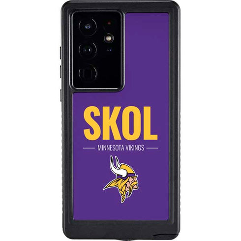 NFL Minnesota Vikings Team Motto Galaxy S24 Ultra Waterproof Case