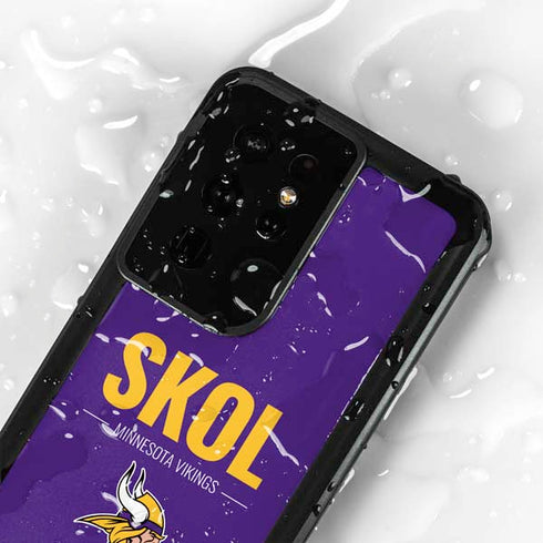 NFL Minnesota Vikings Team Motto Galaxy S24 Ultra Waterproof Case