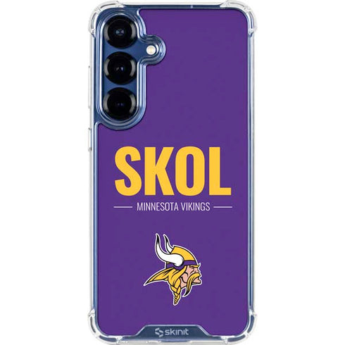 NFL Minnesota Vikings Team Motto Galaxy S25 Clear Case