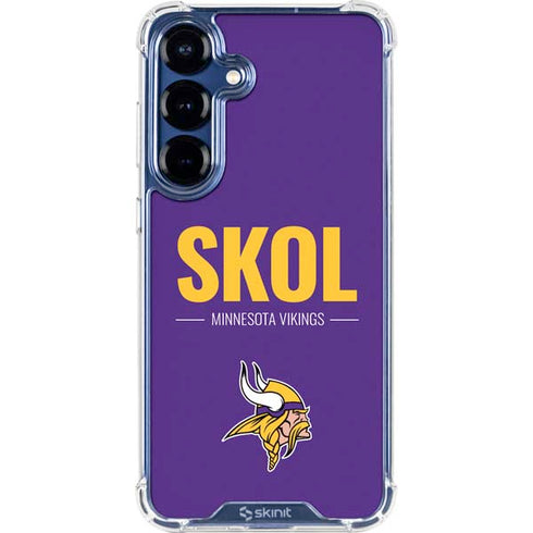 NFL Minnesota Vikings Team Motto Galaxy S25 Plus Clear Case