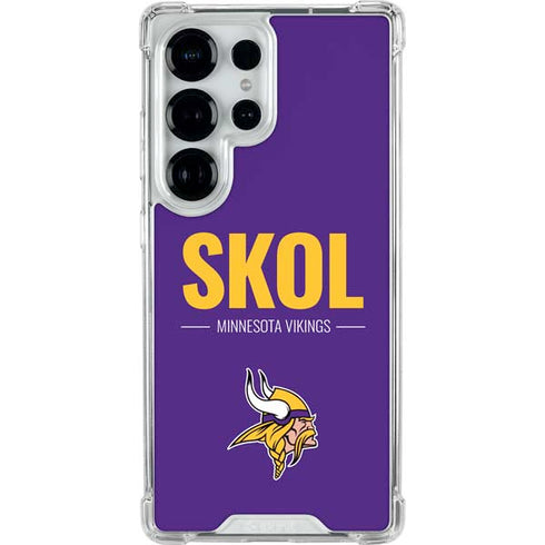 NFL Minnesota Vikings Team Motto Galaxy S25 Ultra Clear Case