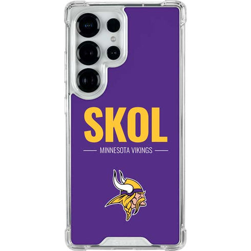 NFL Minnesota Vikings Team Motto Galaxy S26 Ultra Clear Case