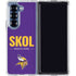 NFL Minnesota Vikings Team Motto Galaxy Z Fold6 Clear Case