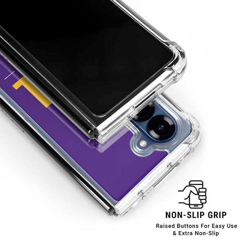 NFL Minnesota Vikings Team Motto Galaxy Z Fold6 Clear Case