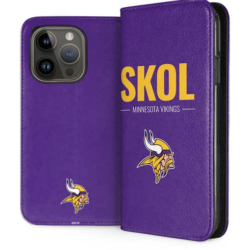 NFL Minnesota Vikings Team Motto iPhone 15 Pro Folio Case