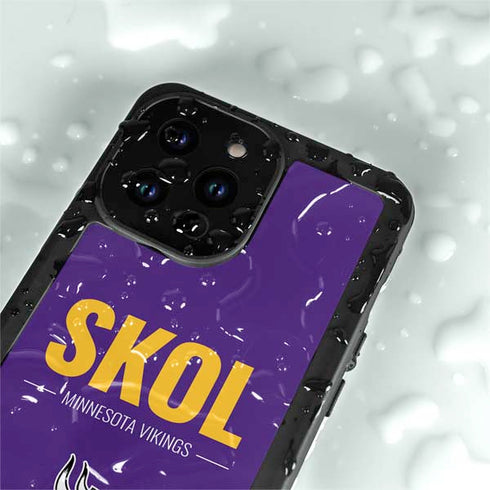NFL Minnesota Vikings Team Motto iPhone 15 Pro Waterproof Case
