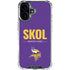 NFL Minnesota Vikings Team Motto iPhone 16 Plus Clear Case