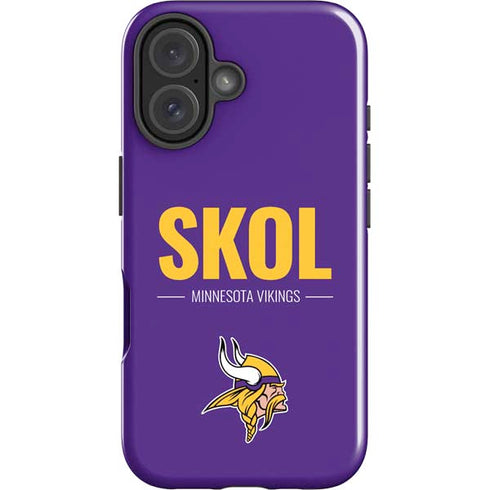 NFL Minnesota Vikings Team Motto iPhone 16 Plus Impact Case