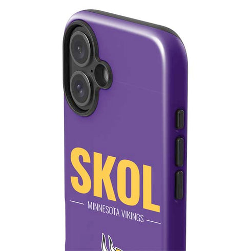 NFL Minnesota Vikings Team Motto iPhone 16 Plus Impact Case