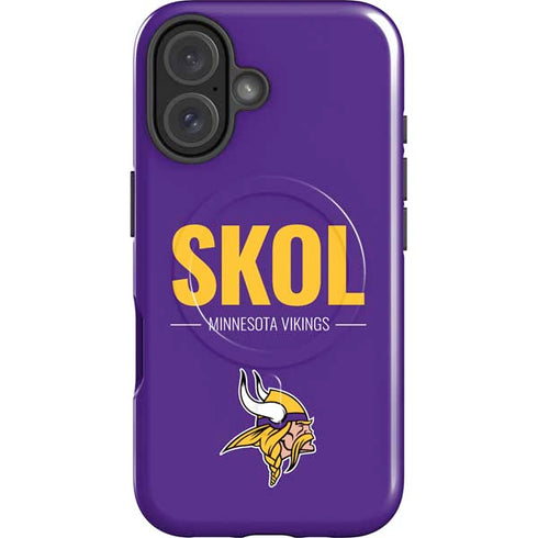NFL Minnesota Vikings Team Motto iPhone 16 Plus Magsafe Impact Case