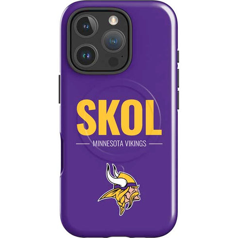 NFL Minnesota Vikings Team Motto iPhone 16 Pro Magsafe Impact Case
