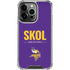 NFL Minnesota Vikings Team Motto iPhone 16 Pro Max Clear Case
