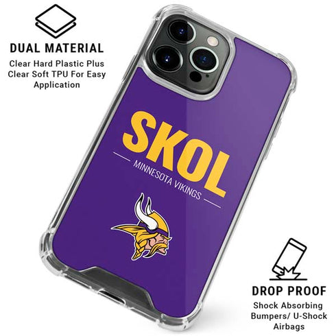 NFL Minnesota Vikings Team Motto iPhone 16 Pro Max Clear Case