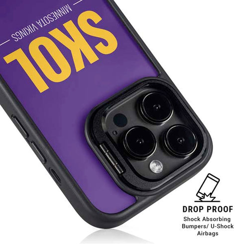 NFL Minnesota Vikings Team Motto iPhone 16 Pro Max Kickstand Case