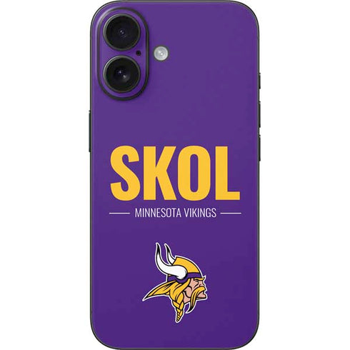 NFL Minnesota Vikings Team Motto iPhone 16 Skin