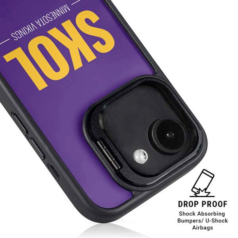 NFL Minnesota Vikings Team Motto iPhone 16e Kickstand Case