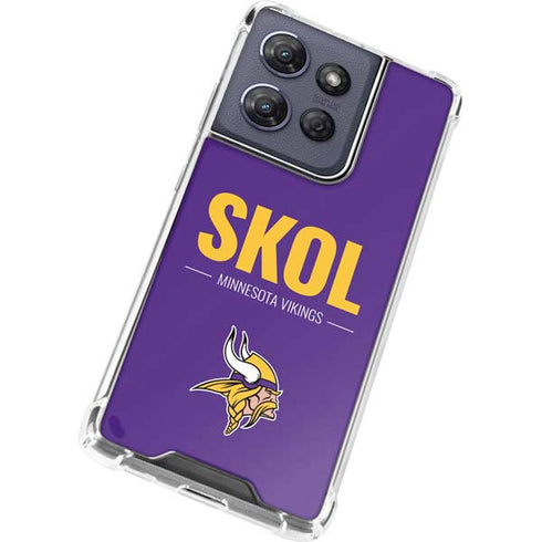 NFL Minnesota Vikings Team Motto Moto G 5G (2025) Clear Case
