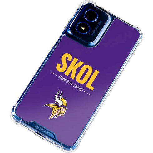 NFL Minnesota Vikings Team Motto Moto G 5G (2024) Clear Case