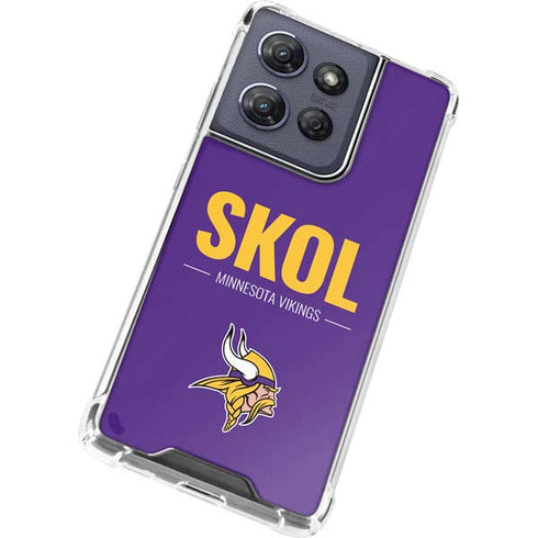 NFL Minnesota Vikings Team Motto Moto G Play 5G (2025) Clear Case