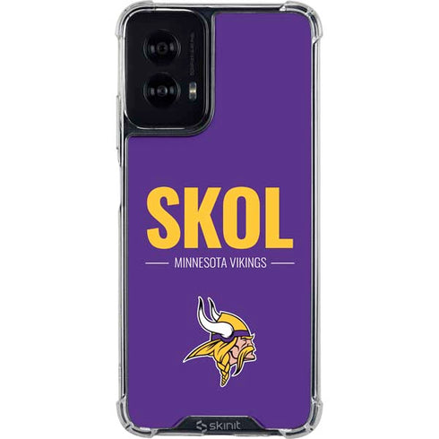 NFL Minnesota Vikings Team Motto Moto G Power 5G (2024) Clear Case