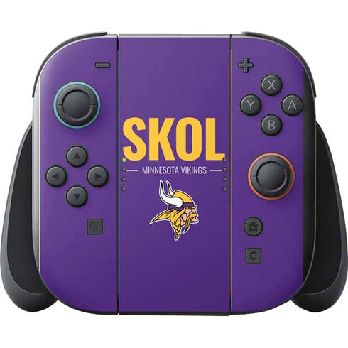 NFL Minnesota Vikings Team Motto Nintendo Switch 2 (2025) with Joy-Con Skin