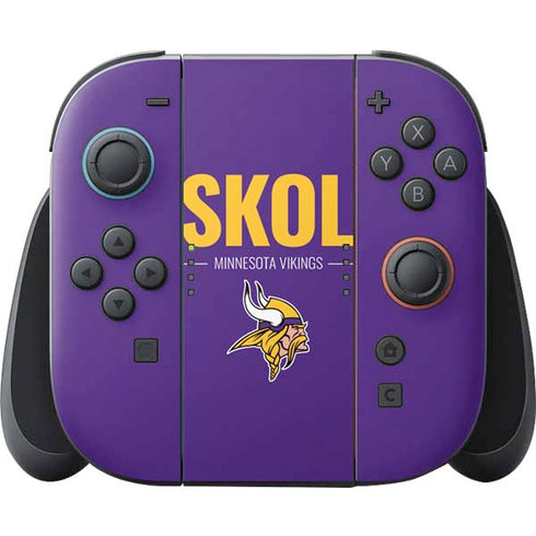 NFL Minnesota Vikings Team Motto Nintendo Switch 2 (2025) Joy-Con Controller Skin