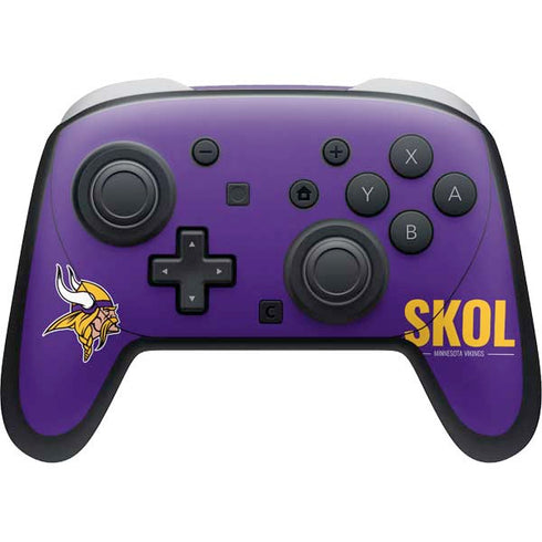 NFL Minnesota Vikings Team Motto Nintendo Switch 2 (2025) Pro Controller Skin