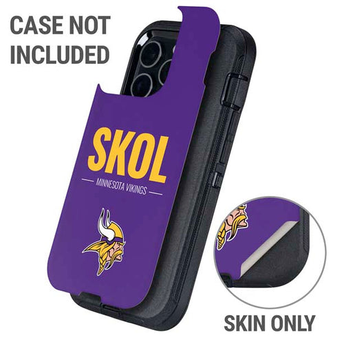 NFL Minnesota Vikings Team Motto Otterbox Defender iPhone Skin