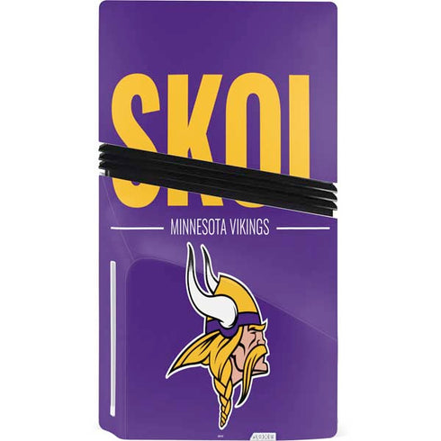 NFL Minnesota Vikings Team Motto PS5 Pro Disk Bundle Skin