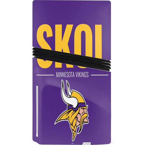 NFL Minnesota Vikings Team Motto PS5 Pro Disk Console Skin